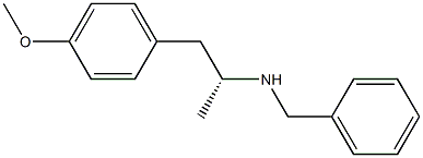 (R)-(-)-1-(4'-methoxyphenyl)-2-benzylaminopropane 구조식 이미지