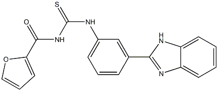 N-[[3-(1H-benzimidazol-2-yl)phenyl]carbamothioyl]furan-2-carboxamide Structure