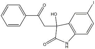 3-hydroxy-5-iodo-3-phenacyl-1H-indol-2-one Structure