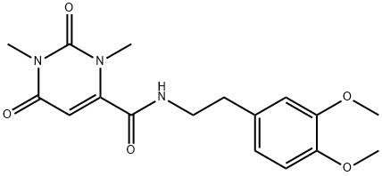 N-[2-(3,4-dimethoxyphenyl)ethyl]-1,3-dimethyl-2,6-dioxo-1,2,3,6-tetrahydropyrimidine-4-carboxamide Structure