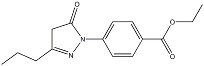 ethyl 4-(5-oxo-3-propyl-4,5-dihydro-1H-pyrazol-1-yl)benzoate Structure