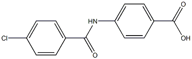 Benzoic acid, 4-[(4-chlorobenzoyl)amino]- Structure