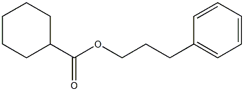 Cyclohexanecarboxylic acid, 3-phenylpropyl ester 구조식 이미지