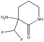 2-Piperidinone, 3-amino-3-(difluoromethyl)- Structure