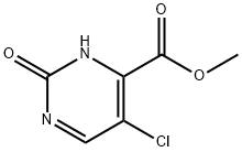 Methyl 5-chloro-2-oxo-1,2-dihydro-4-pyrimidinecarboxylate 구조식 이미지