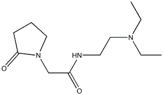 1-Pyrrolidineacetamide, N-[2-(diethylamino)ethyl]-2-oxo- Structure