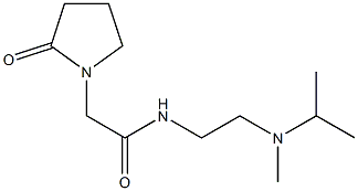 1-Pyrrolidineacetamide, N-[2-[methyl(1-methylethyl)amino]ethyl]-2-oxo- Structure