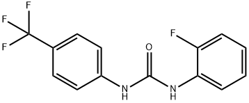N-(2-fluorophenyl)-N-[4-(trifluoromethyl)phenyl]-Urea 구조식 이미지