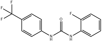 N-(2-fluorophenyl)-N-[4-(trifluoromethyl)phenyl]-Urea Structure