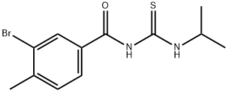 3-bromo-N-[(isopropylamino)carbonothioyl]-4-methylbenzamide 구조식 이미지