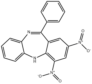 2,4-dinitro-11-phenyl-5H-dibenzo[b,e][1,4]diazepine Structure