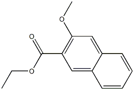 2-Naphthalenecarboxylicacid, 3-methoxy-, ethyl ester Structure