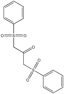 1,3-bis(benzenesulfonyl)propan-2-one Structure