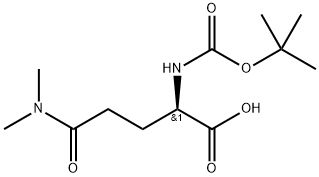 (R)-2-((TERT-BUTOXYCARBONYL)AMINO)-5-(DIMETHYLAMINO)-5-옥소펜탄산 구조식 이미지