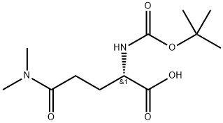 (S)-2-((TERT-BUTOXYCARBONYL)AMINO)-5-(DIMETHYLAMINO)-5-OXOPENTANOIC ACID Structure