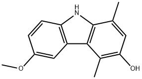 9H-Carbazol-3-ol, 6-methoxy-1,4-dimethyl- Structure