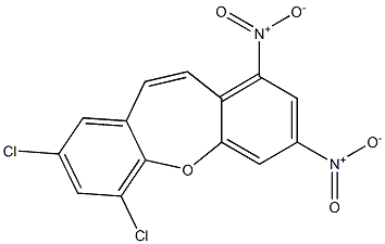 6,8-Dichloro-1,3-dinitro-dibenzo[b,f]oxepine Structure