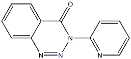 1,2,3-Benzotriazin-4(3H)-one, 3-(2-pyridinyl)- Structure