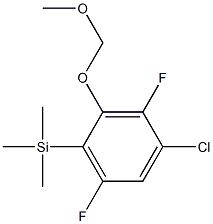 [4-chloro-3,6-difluoro-2-(methoxymethoxy)phenyl]-trimethylsilane Structure