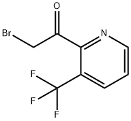 2-BROMO-1-(3-(TRIFLUOROMETHYL)PYRIDIN-2-YL)ETHANONE 구조식 이미지