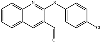 2-(4-Chloro-phenylsulfanyl)-quinoline-3-carbaldehyde Structure