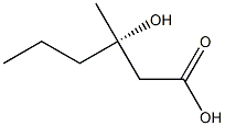 Hexanoic acid, 3-hydroxy-3-methyl-, (3S)- Structure