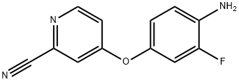 4-(4-Amino-3-fluoro-phenoxy)-pyridine-2-carbonitrile 구조식 이미지