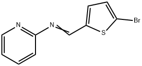 N-[(5-bromo-2-thienyl)methylene]-2-pyridinamine 구조식 이미지