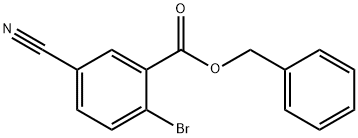 BENZYL 2-BROMO-5-CYANOBENZOATE Structure