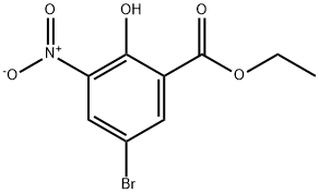 ETHYL 5-BROMO-2-HYDROXY-3-NITROBENZOATE Structure