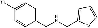 1-(4-chlorophenyl)-N-(thiophen-2-ylmethyl)methanamine Structure