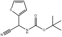 tert-butyl N-[cyano(thiophen-2-yl)methyl]carbamate 구조식 이미지