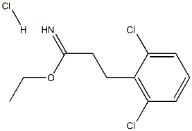 ethyl 2-(2,6-dichlorophenyl)ethanecarboximidate hydrochloride 구조식 이미지