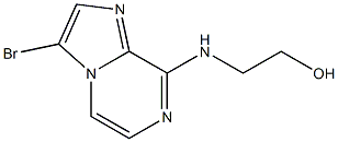 Ethanol, 2-[(3-bromoimidazo[1,2-a]pyrazin-8-yl)amino]- Structure