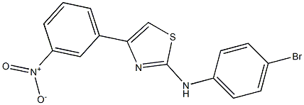 N-(4-bromophenyl)-4-(3-nitrophenyl)-1,3-thiazol-2-amine Structure