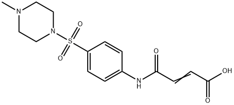 4-({4-[(4-methyl-1-piperazinyl)sulfonyl]phenyl}amino)-4-oxo-2-butenoic acid Structure