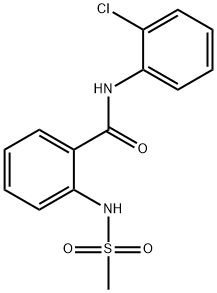 N-(2-chlorophenyl)-2-(methanesulfonamido)benzamide Structure