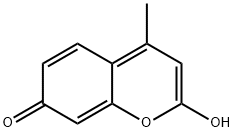 7H-1-Benzopyran-7-one, 2-hydroxy-4-methyl- 구조식 이미지