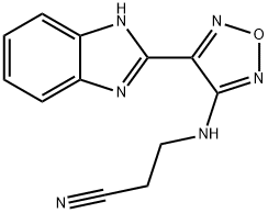 4-(1H-benzimidazol-2-yl)-furazan-3-yl-N-(2-cyanoethyl)-amine Structure