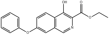 ethyl 4-hydroxy-7-phenoxyisoquinoline-3-carboxylate Structure