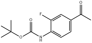 Boc 4-Acetyl-2-fluoroaniline Structure