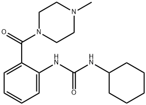 1-cyclohexyl-3-[2-(4-methylpiperazine-1-carbonyl)phenyl]urea Structure