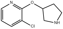 3-chloro-2-(pyrrolidin-3-yloxy)pyridine Structure