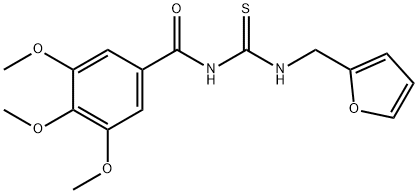 N-{[(2-furylmethyl)amino]carbonothioyl}-3,4,5-trimethoxybenzamide 구조식 이미지