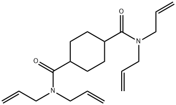 N,N,N',N'-tetraallyl-1,4-cyclohexanedicarboxamide 구조식 이미지