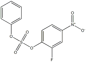 Sulfuric acid, 2-fluoro-4-nitrophenyl phenyl ester Structure