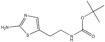 Carbamic acid, [2-(2-amino-5-thiazolyl)ethyl]-, 1,1-dimethylethyl ester 구조식 이미지