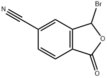 5-Isobenzofurancarbonitrile, 3-bromo-1,3-dihydro-1-oxo- Structure
