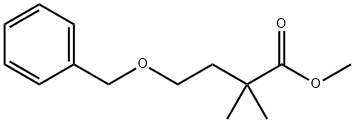 Butanoic acid, 2,2-dimethyl-4-(phenylmethoxy)-, methyl ester Structure