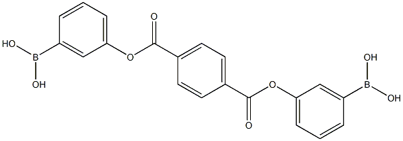 1,4-Benzenedicarboxylic acid, bis(3-boronophenyl) ester Structure